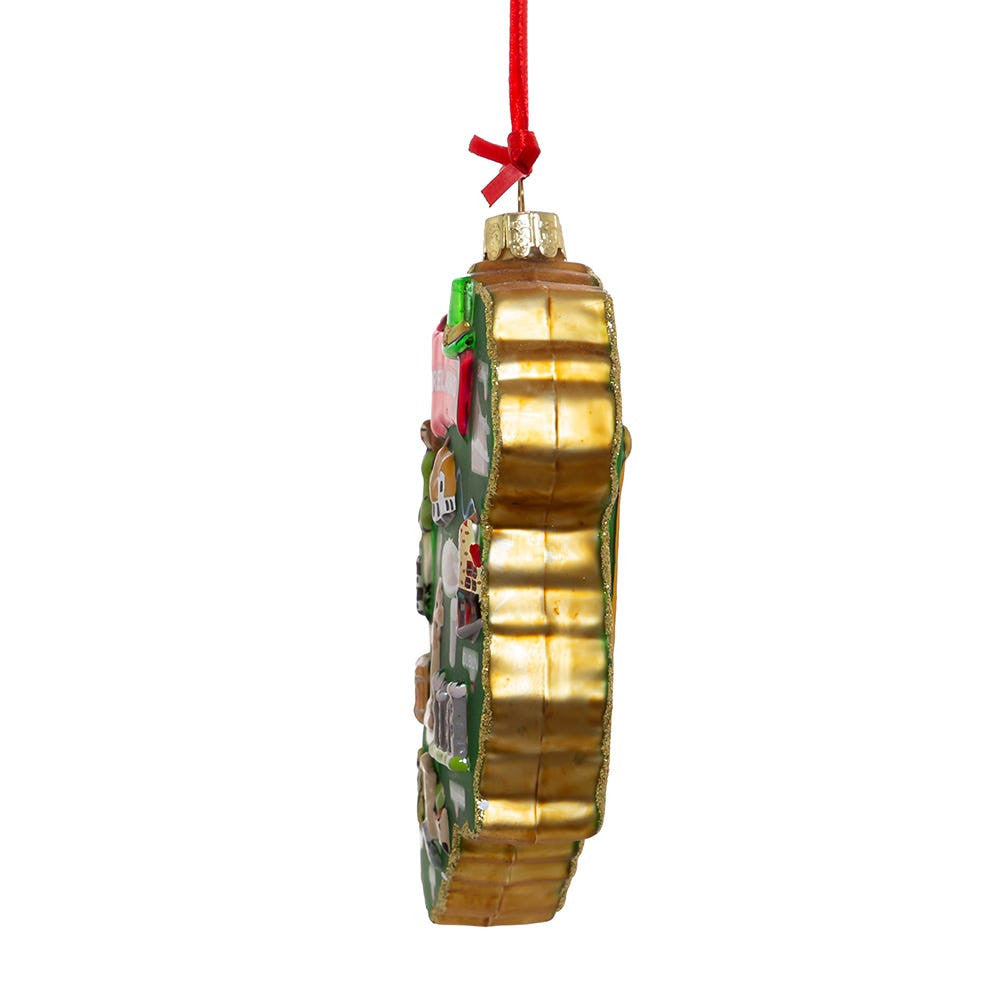 Ireland Map Glass Ornament