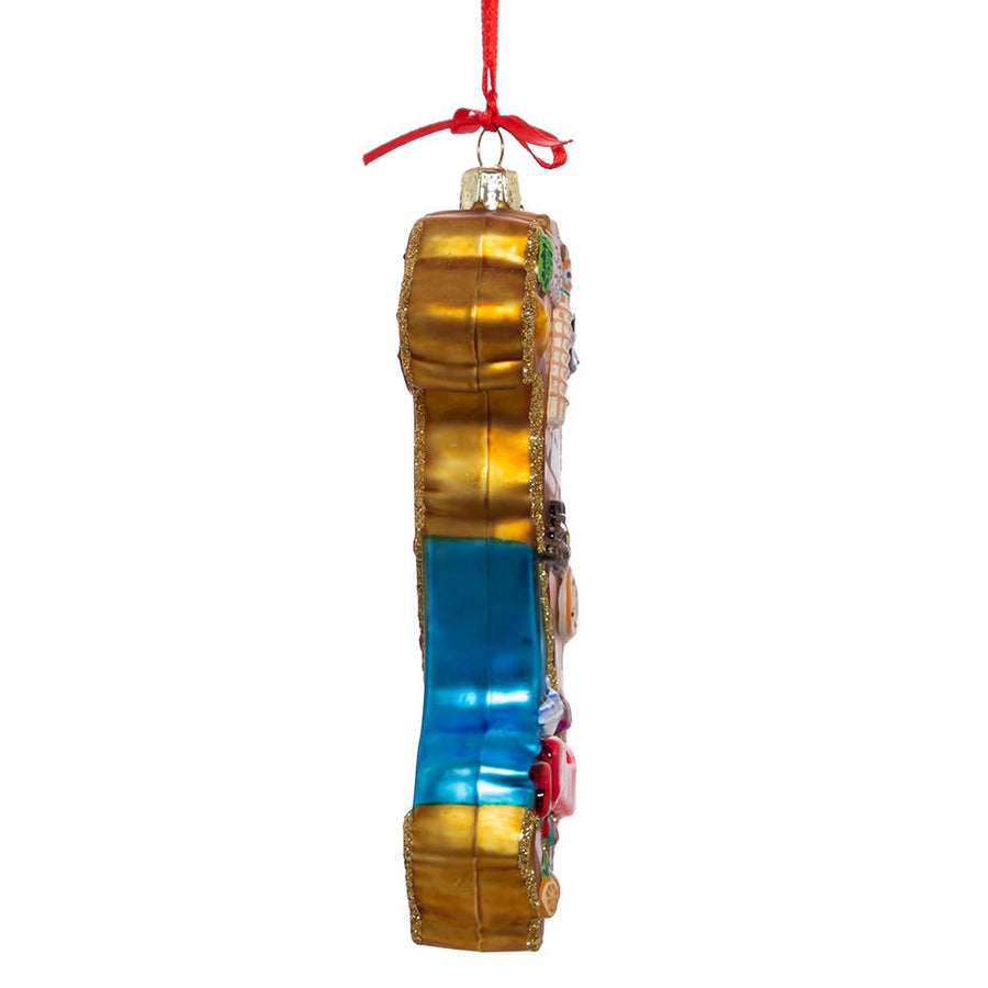Italy Map Glass Ornament