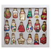 Miniature Christmas Themed Glass Ornaments