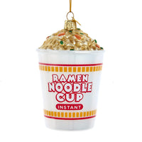 Glass Ramen Noodle Cup Ornament