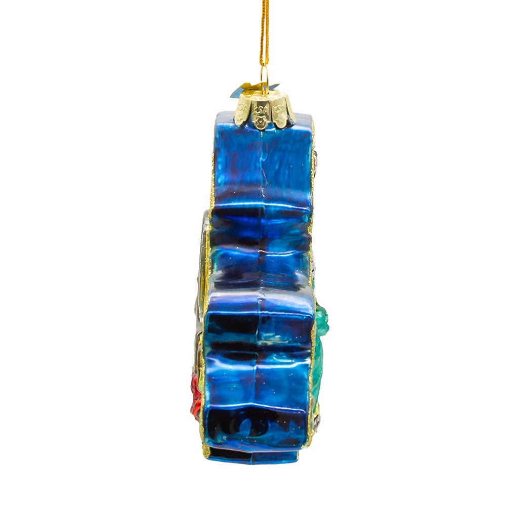 New York Cityscape Glass Map Ornament