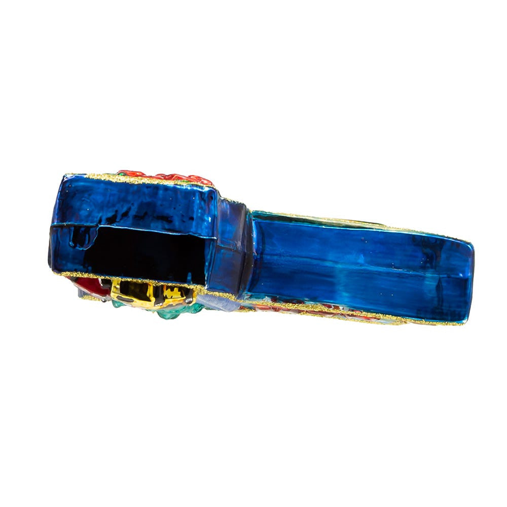 New York Cityscape Glass Map Ornament