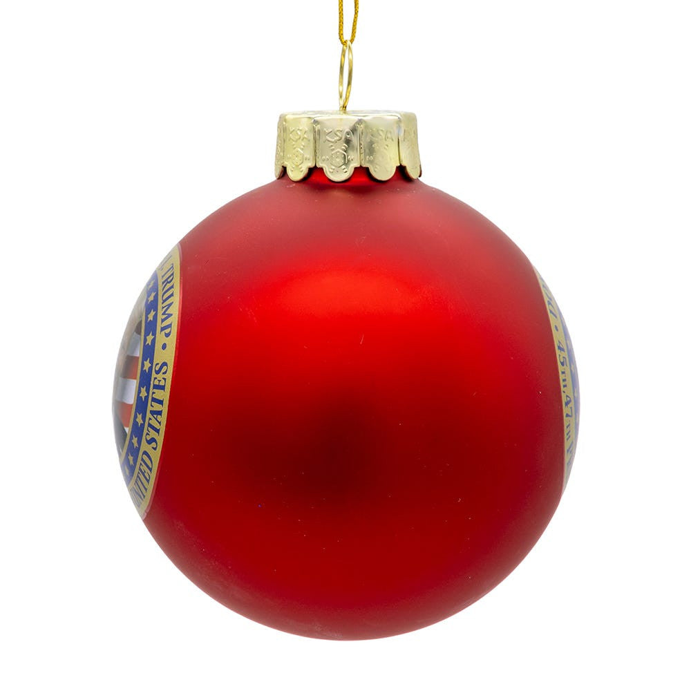 80MM Glass Trump Ball Ornament
