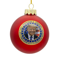 80MM Glass Trump Ball Ornament
