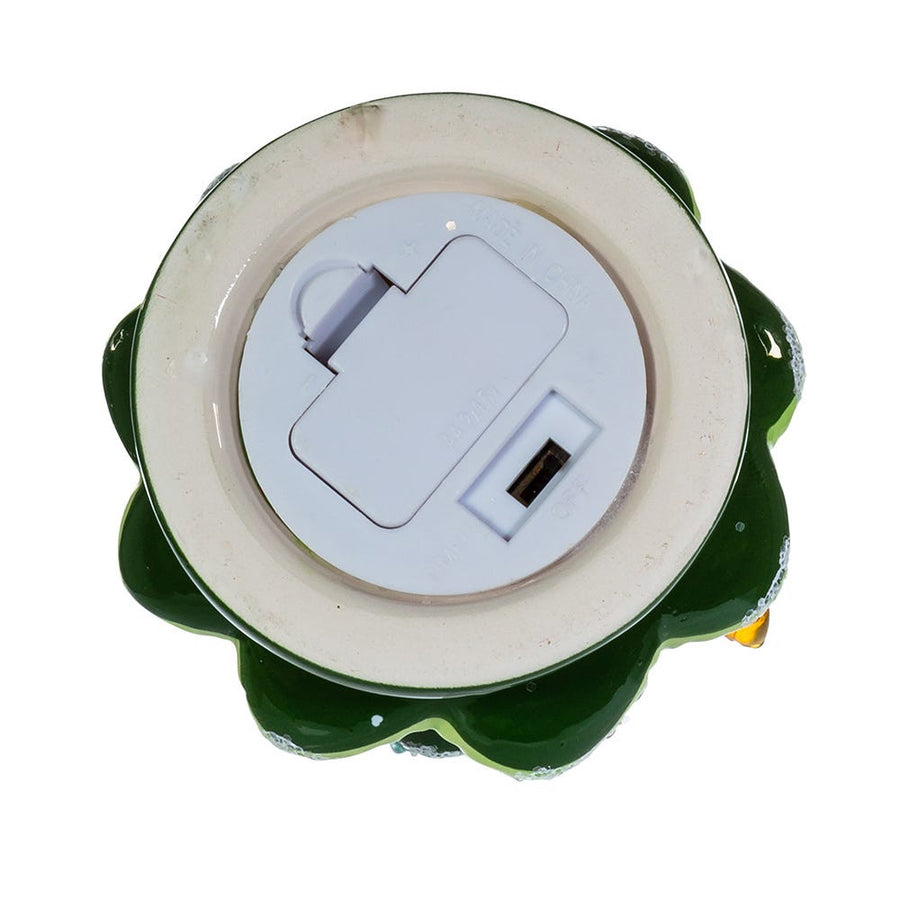Battery Operated LED Ceramic Green Christmas Tree