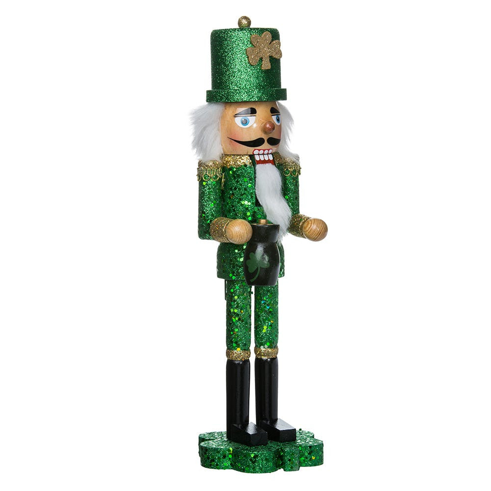 15“ Irish Nutcracker On Shamrock Base