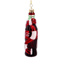 Coca-Cola® Glass Bottle With Scarf Ornament