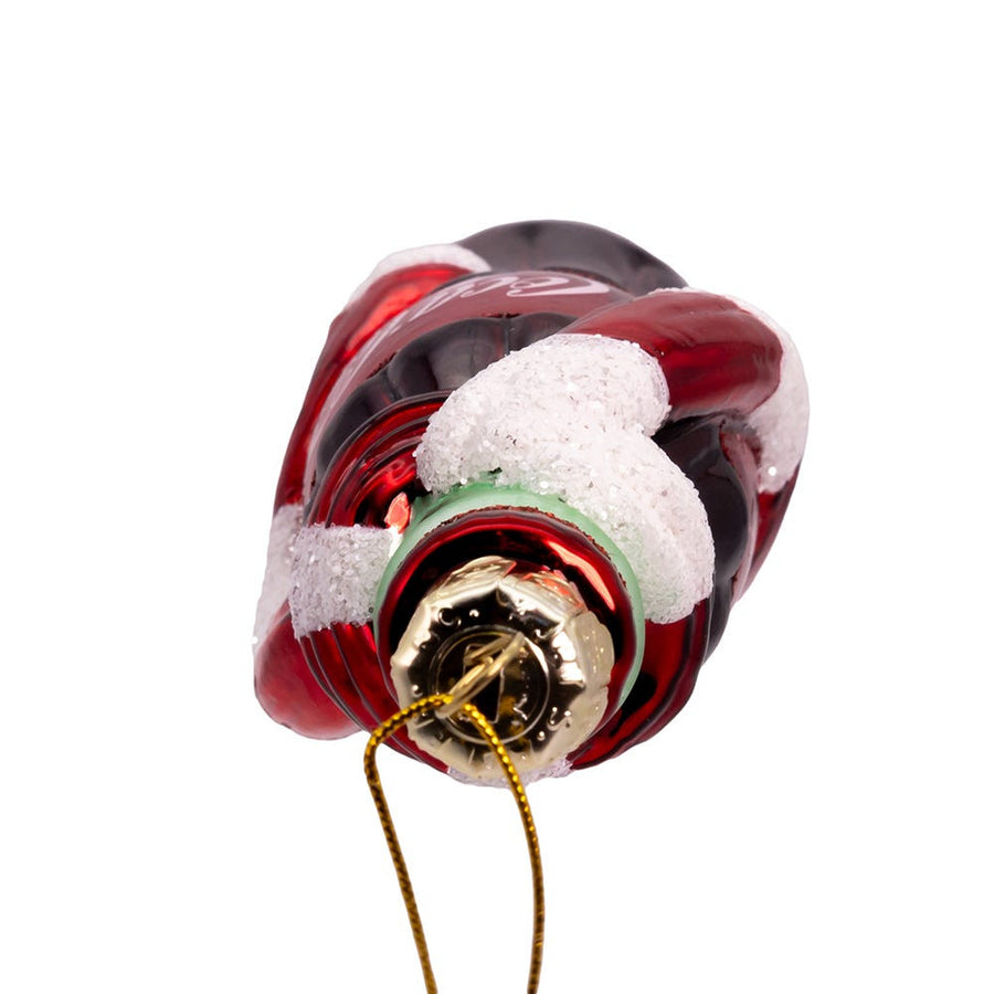 Coca-Cola® Glass Bottle With Scarf Ornament