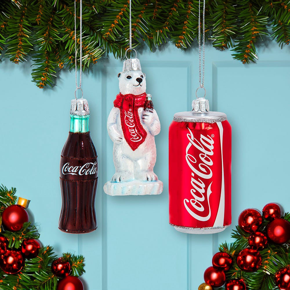 Coca-Cola® Glass Miniature Ornament Set