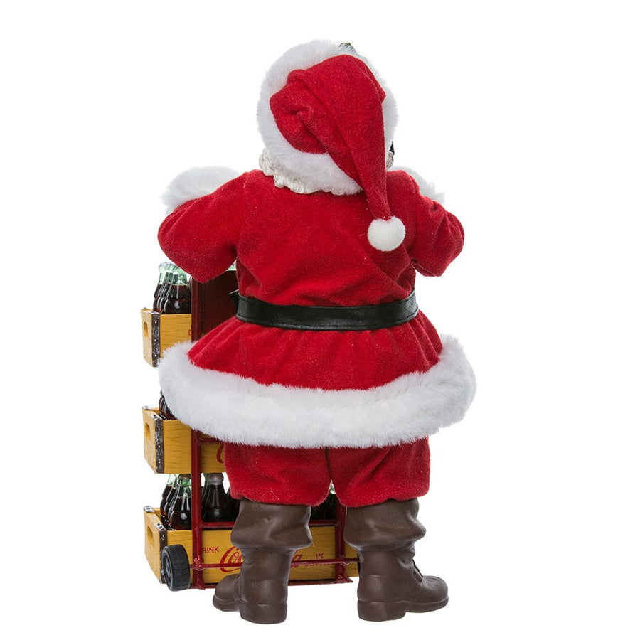10.5" Fabriché™ Coca-Cola® Santa With Delivery Cart