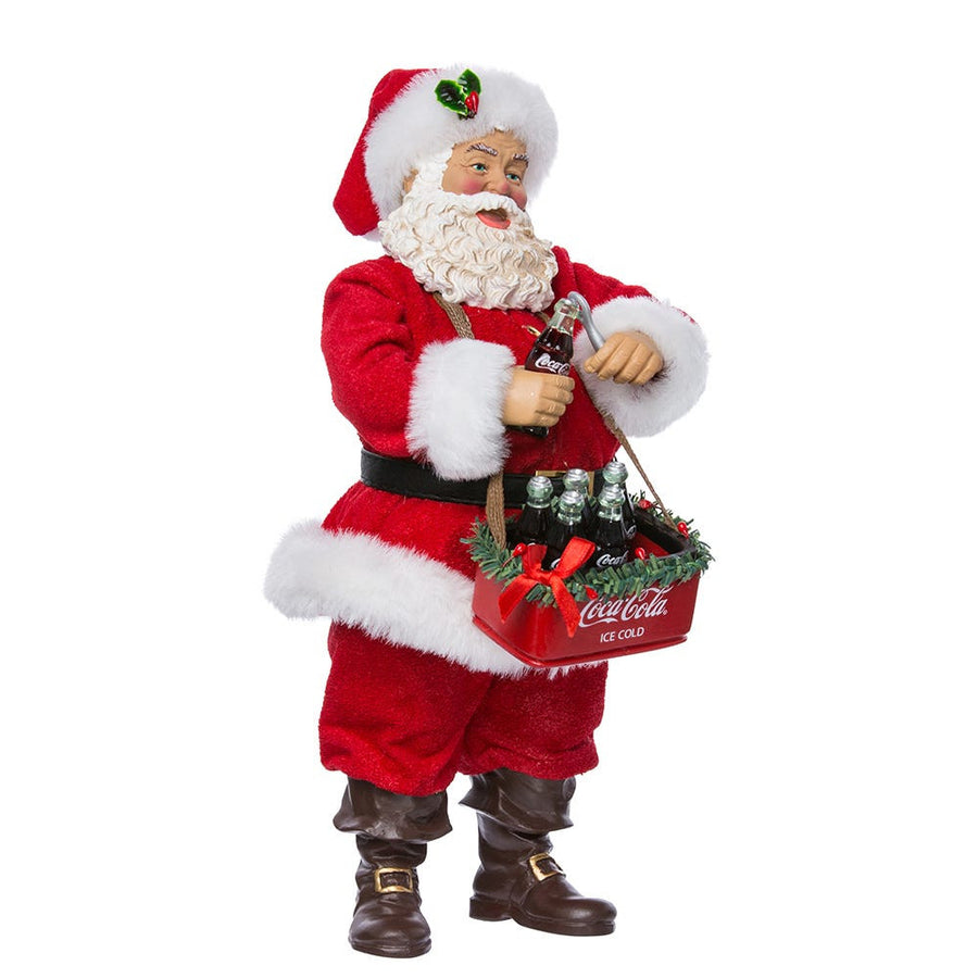 10.5" Fabriché™ Coca-Cola® Santa Opening A Coke