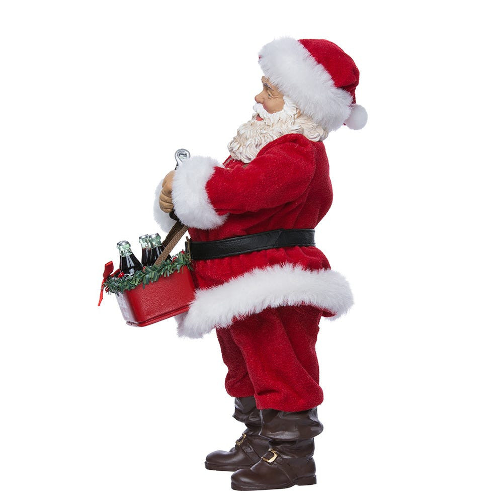 10.5" Fabriché™ Coca-Cola® Santa Opening A Coke