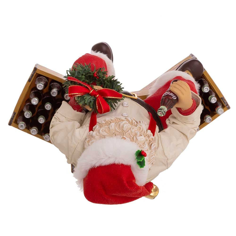 9" Fabriché™ Coca-Cola® Santa Sitting on Crates