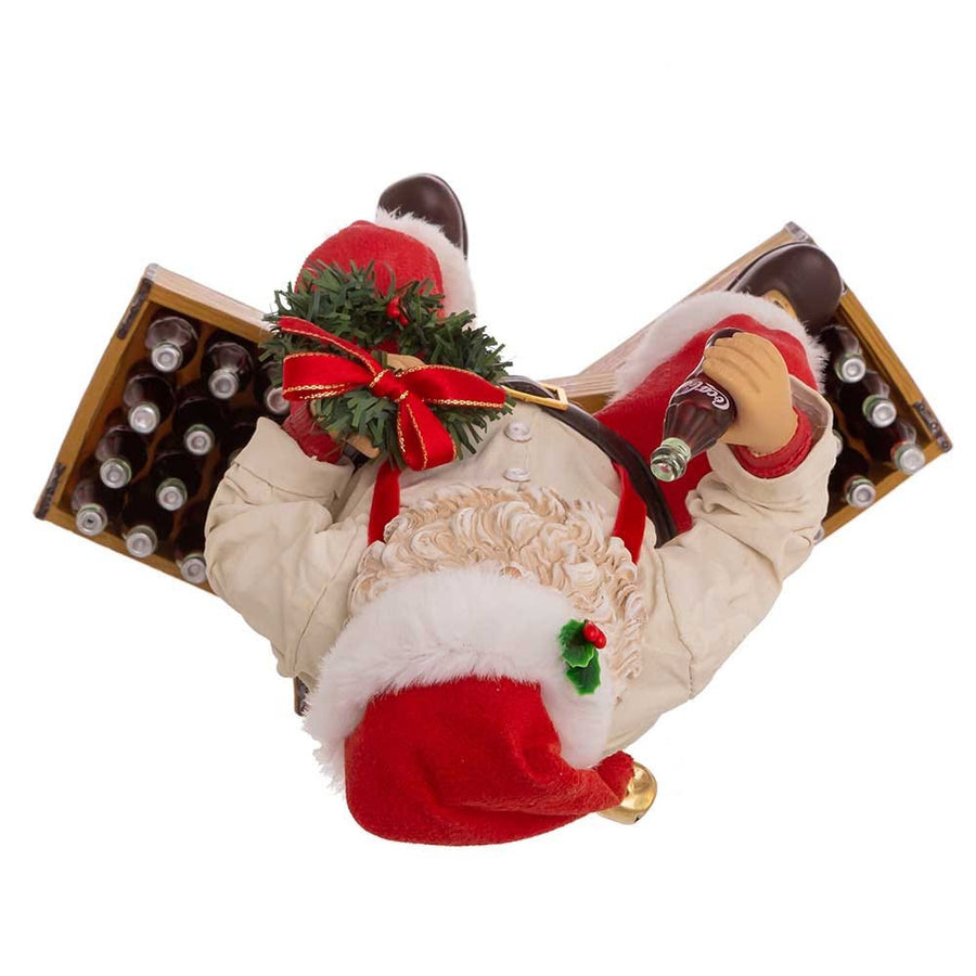 9" Fabriché™ Coca-Cola® Santa Sitting on Crates