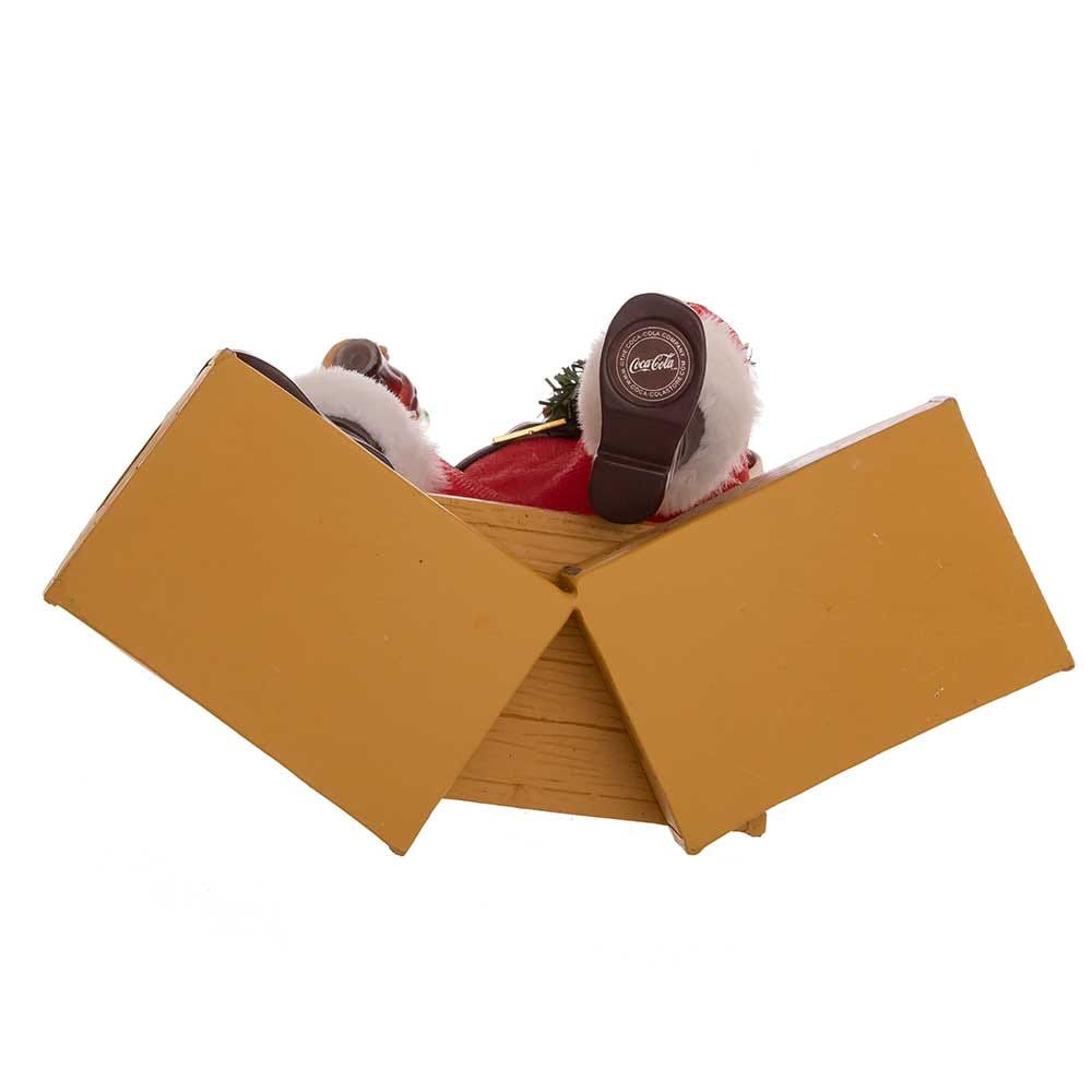 9" Fabriché™ Coca-Cola® Santa Sitting on Crates