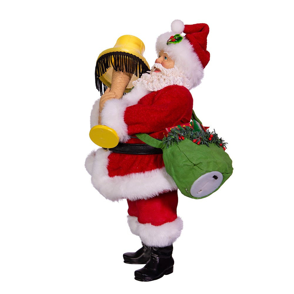 10" Fabriché™ Battery Operated A Christmas Story™ Santa With Lighted Leg Lamp