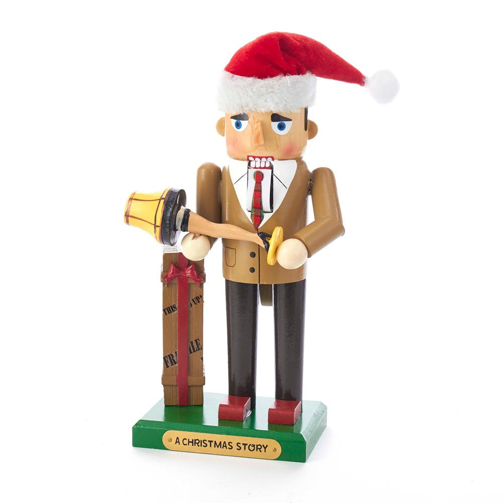 11" A Christmas Story™ Mr. Parker With Leg Lamp Nutcracker