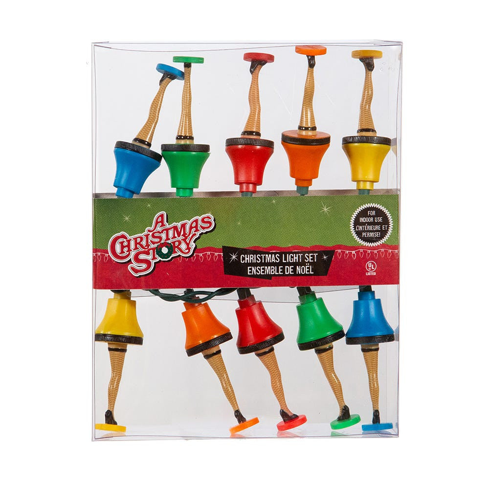 9' UL 10L A Christmas Story™ Multicolored Leg Lamp Light Set