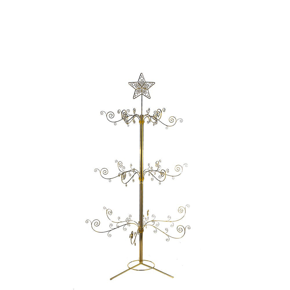 4' Un-Lit Gold Metal Tree