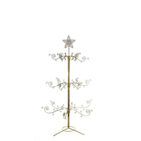 4' Un-Lit Gold Metal Tree