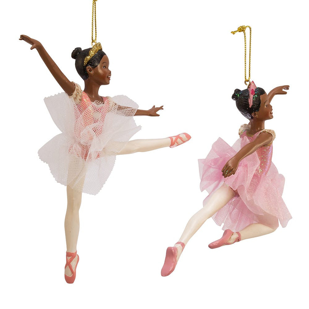 African American Ballerina Ornaments