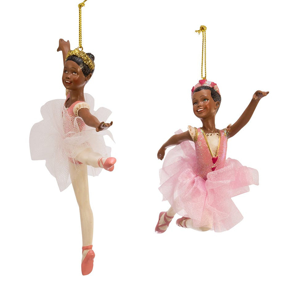African American Ballerina Ornaments