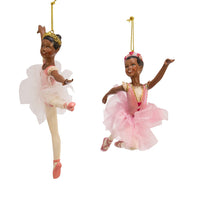 African American Ballerina Ornaments