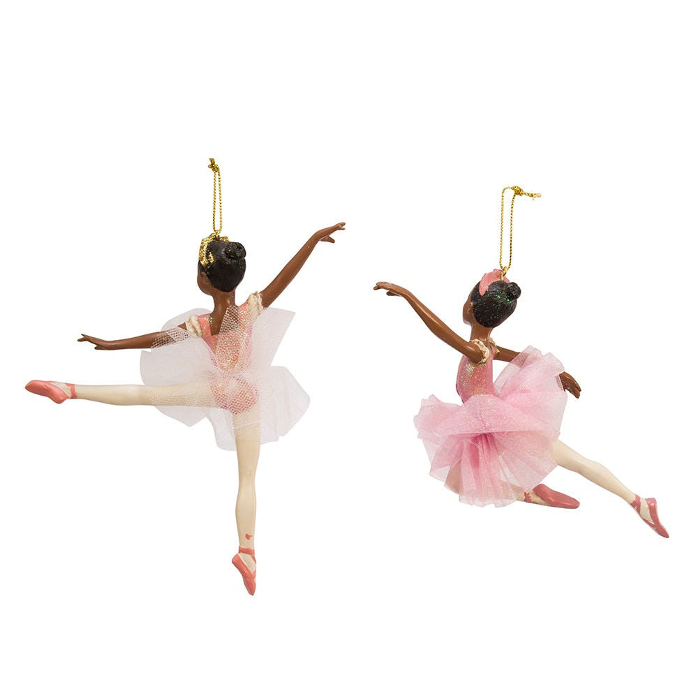 African American Ballerina Ornaments