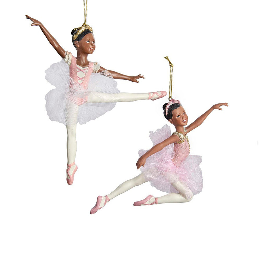 African American Ballerina Ornaments