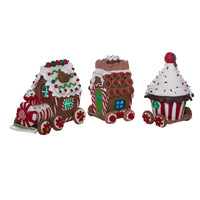 4.3“ Battery Operated LED Claydough Gingerbread Train