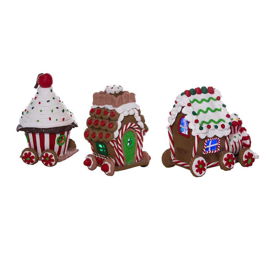 4.3“ Battery Operated LED Claydough Gingerbread Train