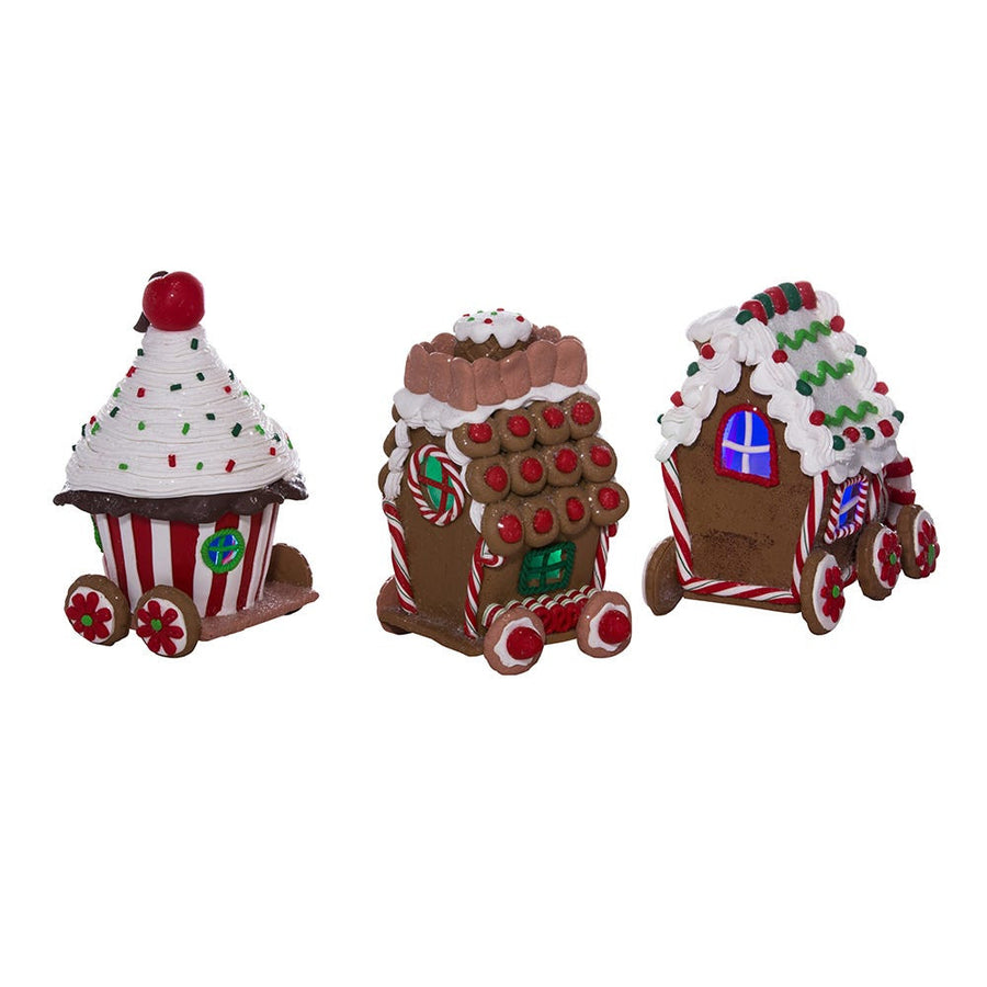 4.3“ Battery Operated LED Claydough Gingerbread Train