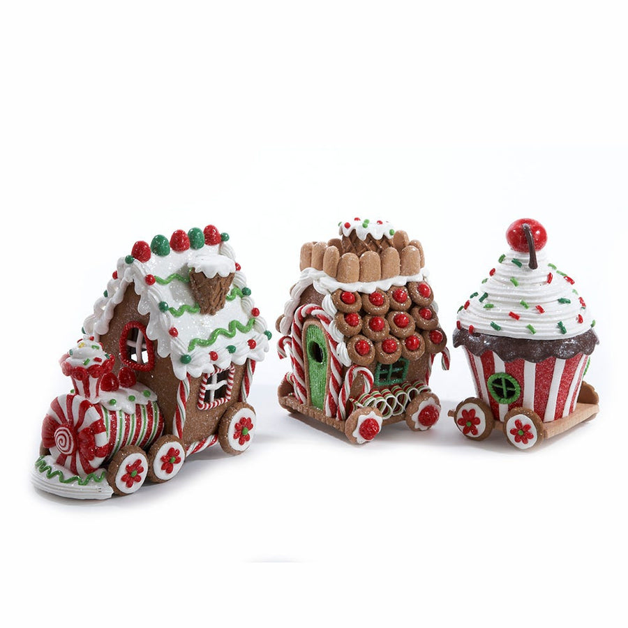 4.3“ Battery Operated LED Claydough Gingerbread Train