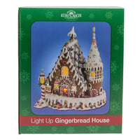 13“ Pre-Lit Claydough Gingerbread Inn with C7 Bulb