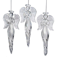 Angel Finial Glass Ornaments