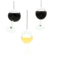 Glass Wine Glass Ornaments