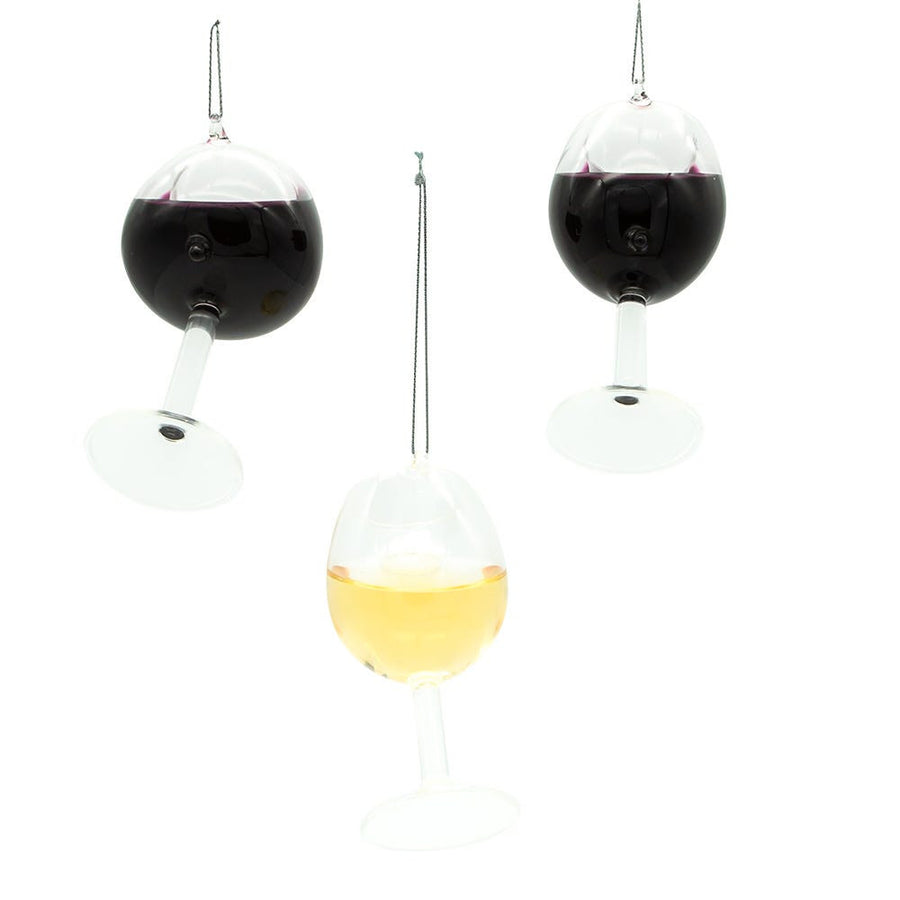 Glass Wine Glass Ornaments