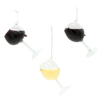Glass Wine Glass Ornaments