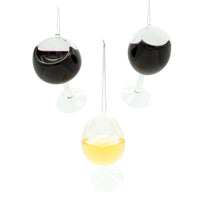 Glass Wine Glass Ornaments