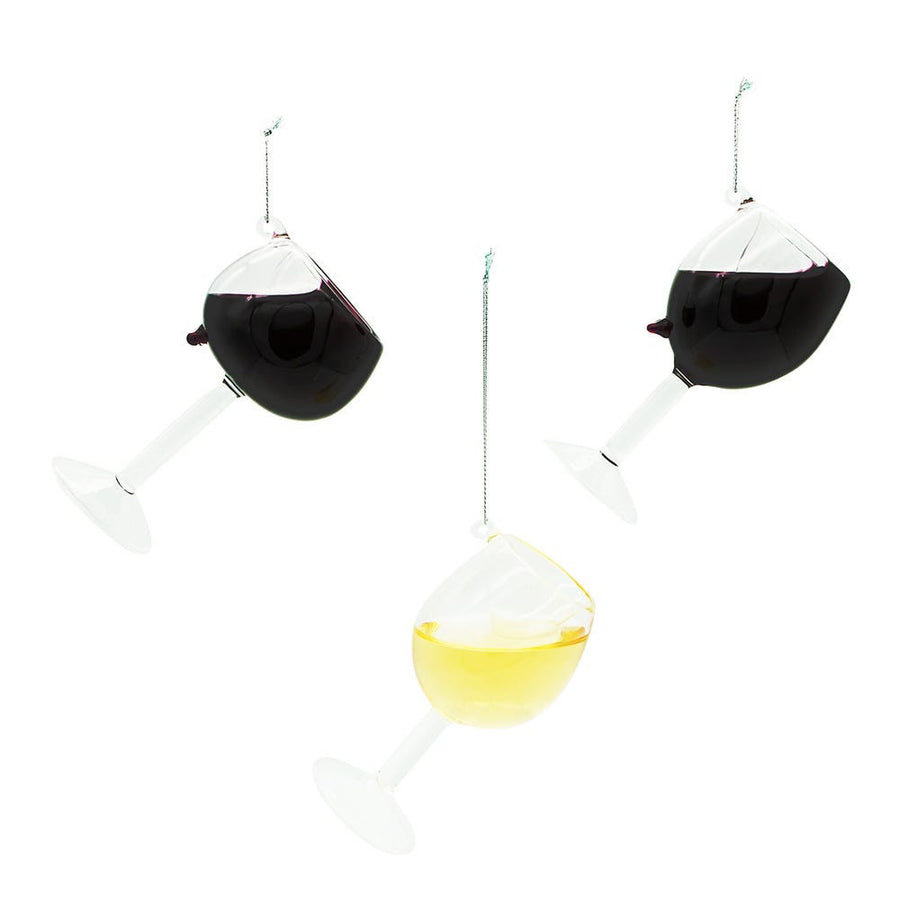 Glass Wine Glass Ornaments