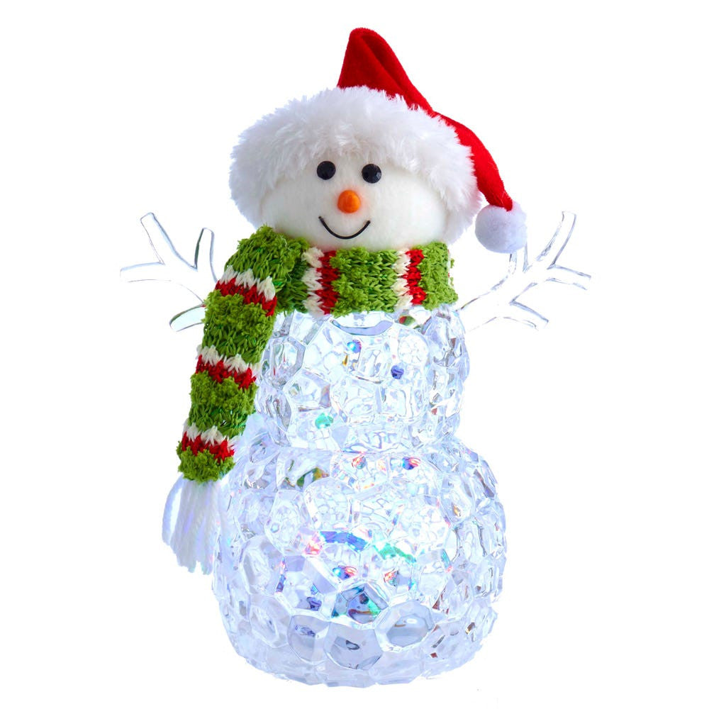 Battery Operated Light-Up Snowman Table Piece