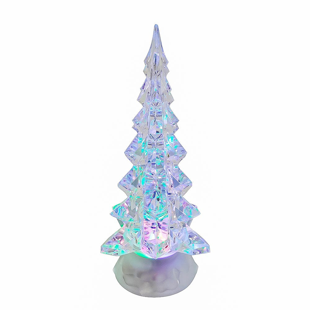 Battery Operated Plastic LED Lighted Christmas Tree Table Piece