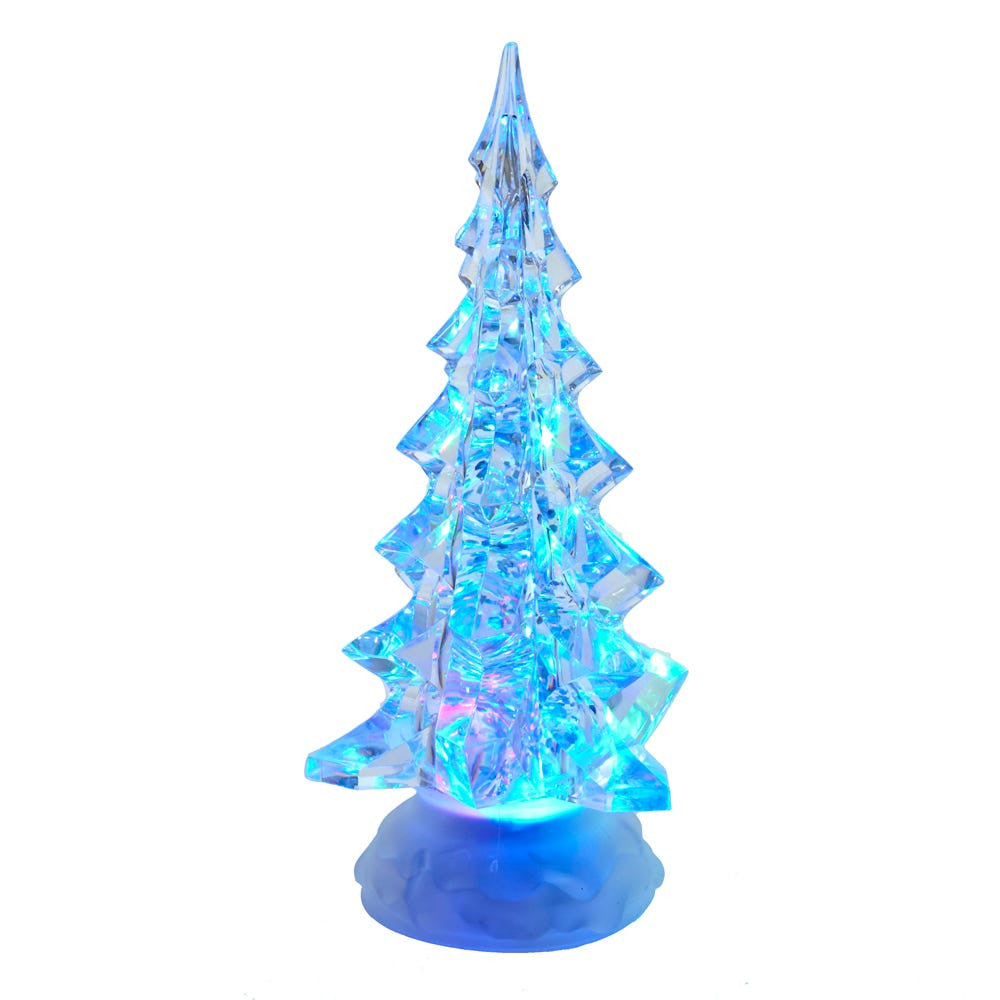Battery Operated Plastic LED Lighted Christmas Tree Table Piece