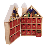 Wooden LED Nativity Advent Calendar