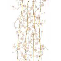 Pearl Beads With Gold Wire Garland