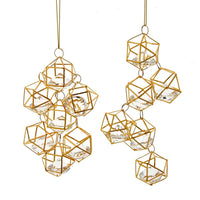 Gold Wire Drops With Gems Ornaments