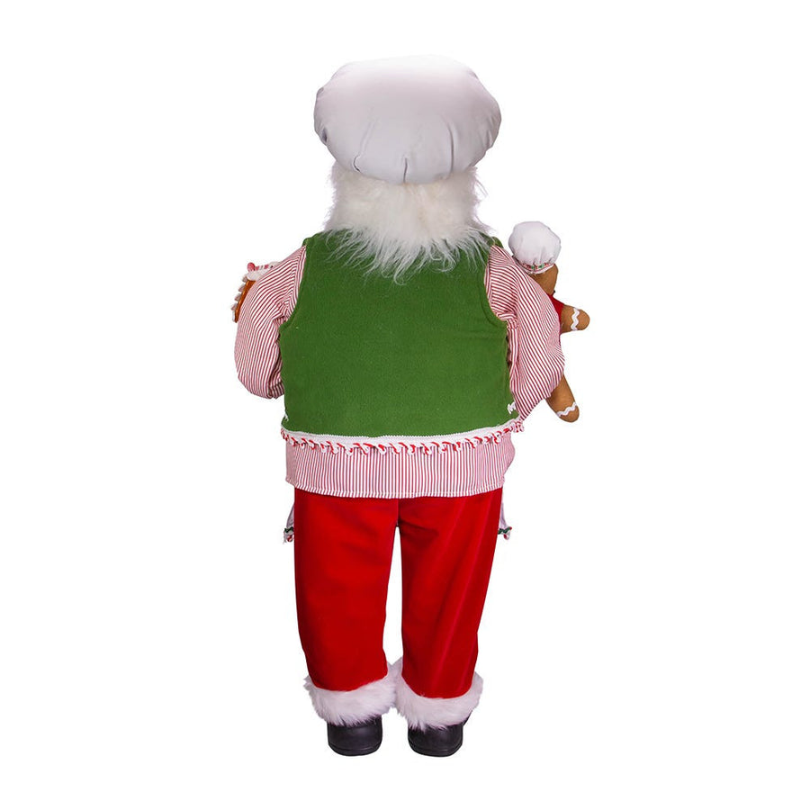 40“ Christmas Chef Gingerbread Santa