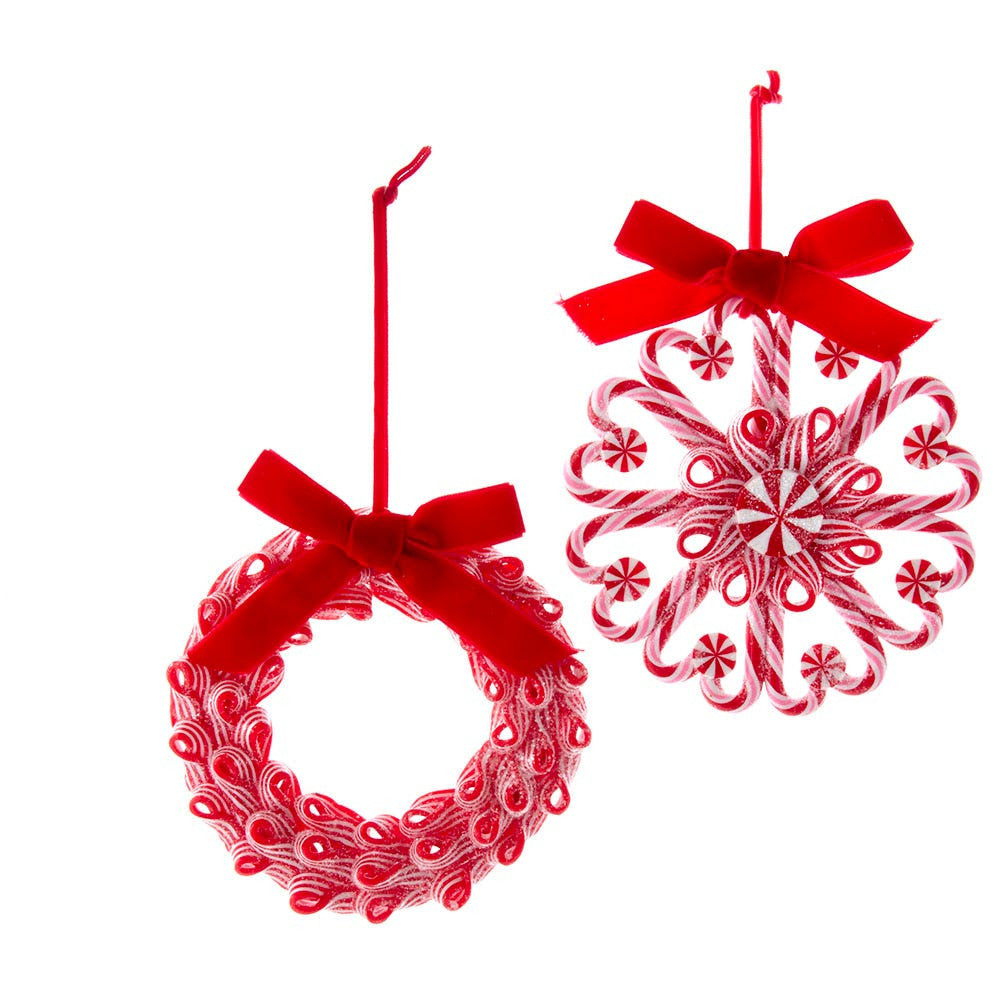 Peppermint Wreath Ornaments