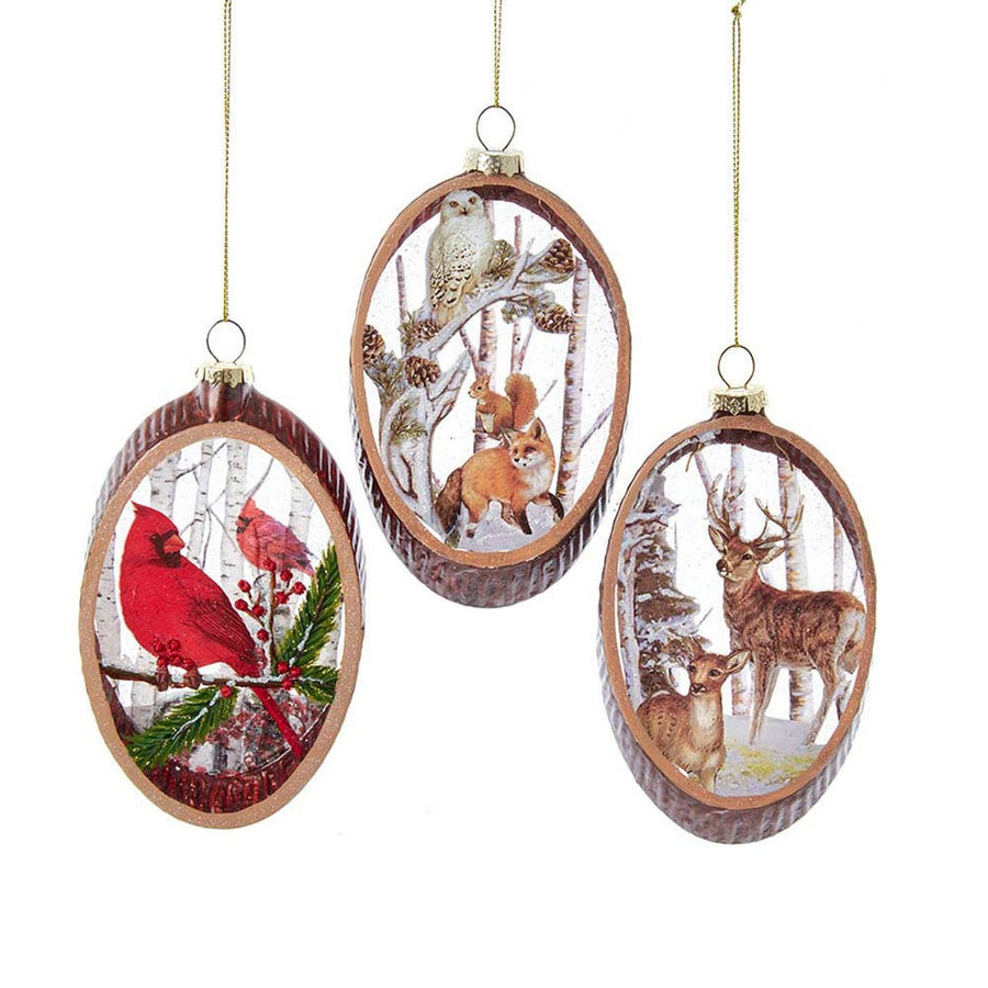 Glass Woodland Ornament