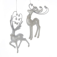 Silver Deer Ornaments